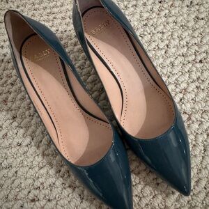 Bally Women's Candide Teal Patent Leather Heels